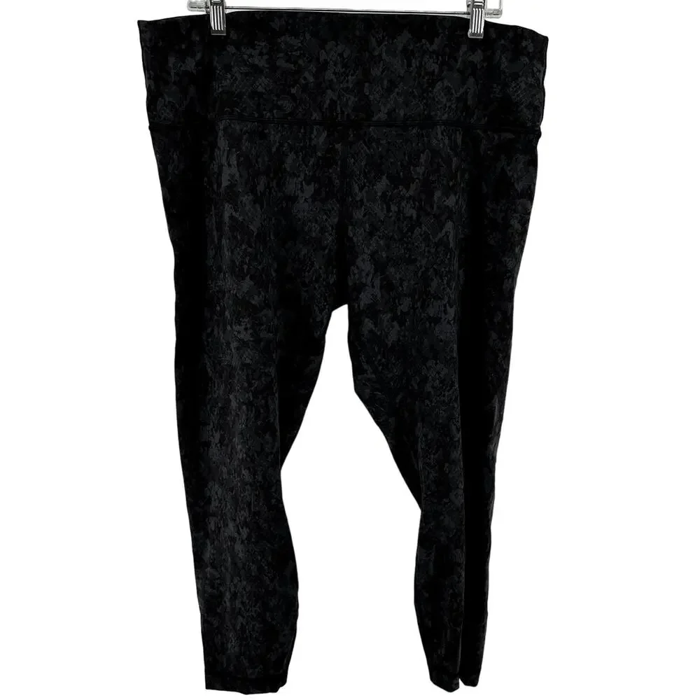 Lululemon Wunder Train High-Rise Tight Leggings Hideaway Camo Deep Coal Multi 20